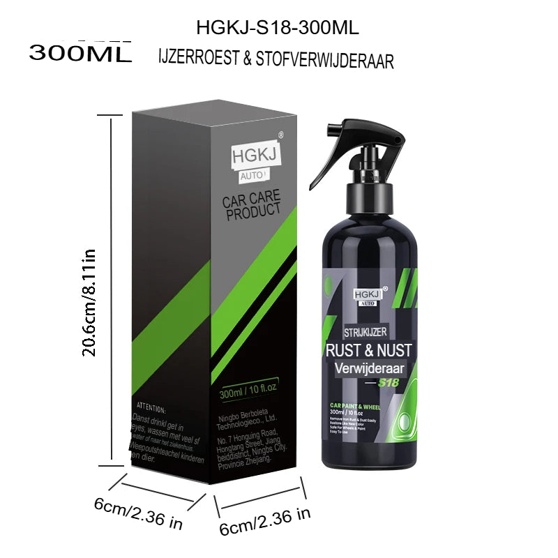 Drivewise™ IronClean Pro – Verwijdert hardnekkig vuil, roest en aanslag in één spray