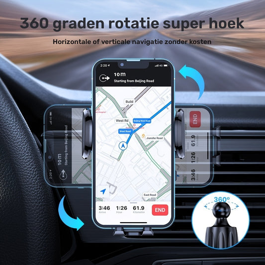 DriveWise Vent Mount Phone Holder™ – Veilige bevestiging, moeiteloos handsfree rijden