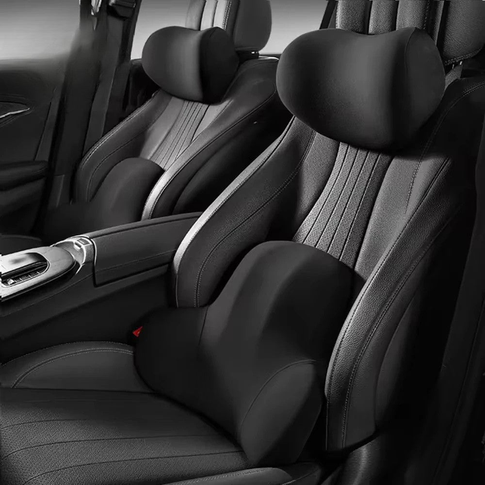 DriveWise™ Memoryfoam Nek en Rugsteun – Ergonomische ondersteuning, stressvrij autorijden