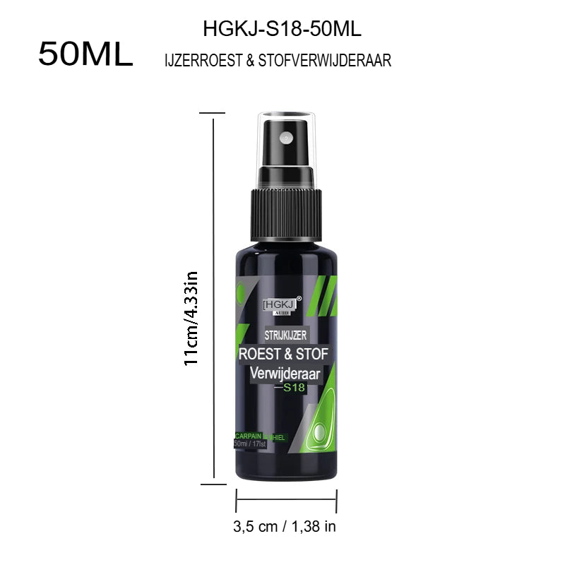 Drivewise™ IronClean Pro – Verwijdert hardnekkig vuil, roest en aanslag in één spray 100 ML