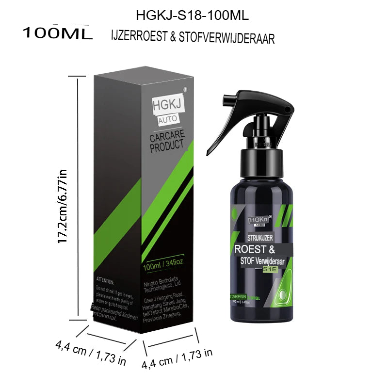 Drivewise™ IronClean Pro – Verwijdert hardnekkig vuil, roest en aanslag in één spray 100 ML