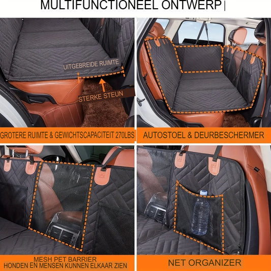 DriveWise™ PetSeat Guard – Waterdichte/vuil bescherming en comfort voor je achterbank
